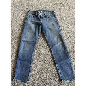True Religion Skinny Jeans Women Size 26 Blue Stretch Pockets Made In USA